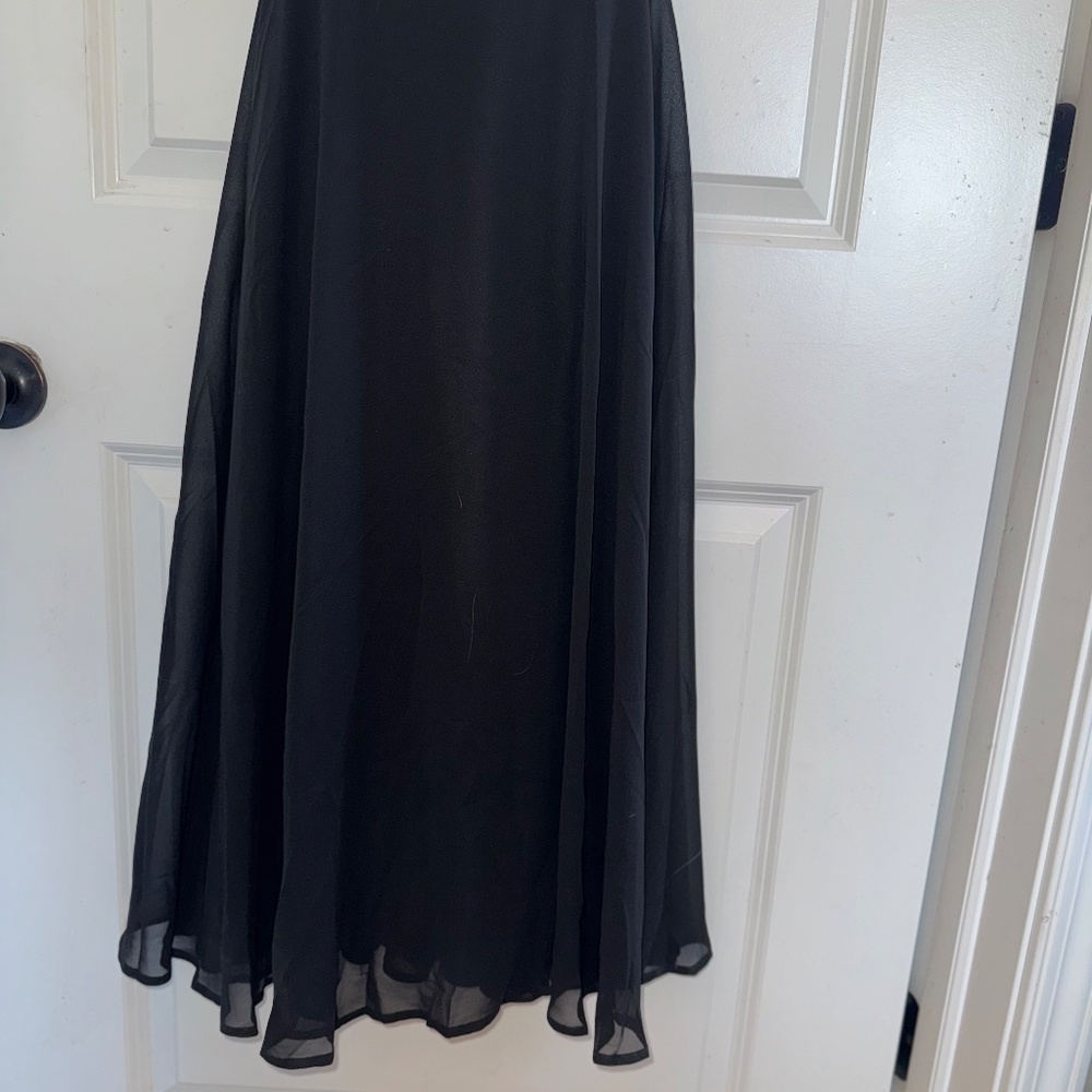 Charming Endearment Black Lace-Up Trumpet Maxi Dress sz XL NWT - Picture 6 of 12